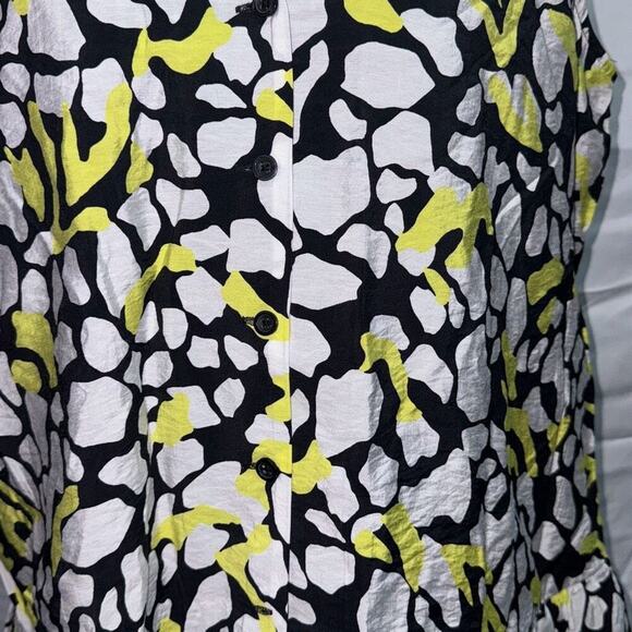 Nine West Abstract Print Drop Waist Dress | Sz M - Picture 3 of 7